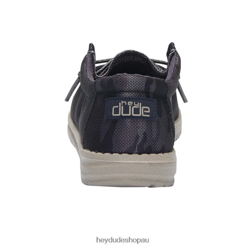 Hey Dude Wally Youth Camo Navy Camo Kids V4Z64219