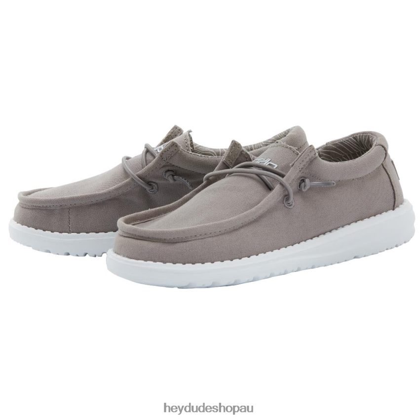 Hey Dude Wally Youth Grey Kids V4Z64207