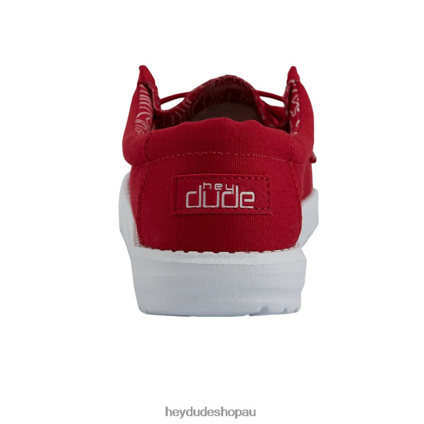 Hey Dude Wally Youth Red Kids V4Z64205