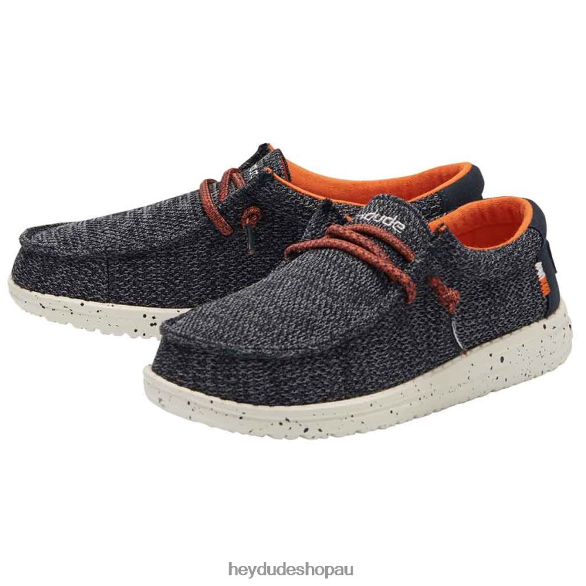 Hey Dude Wally Youth Sox Ocean Blue Kids V4Z64209