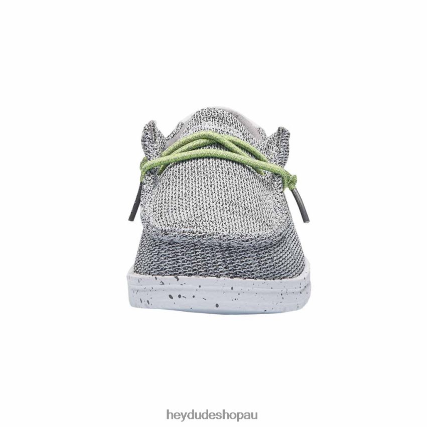 Hey Dude Wally Youth Sox Stone White Kids V4Z64212