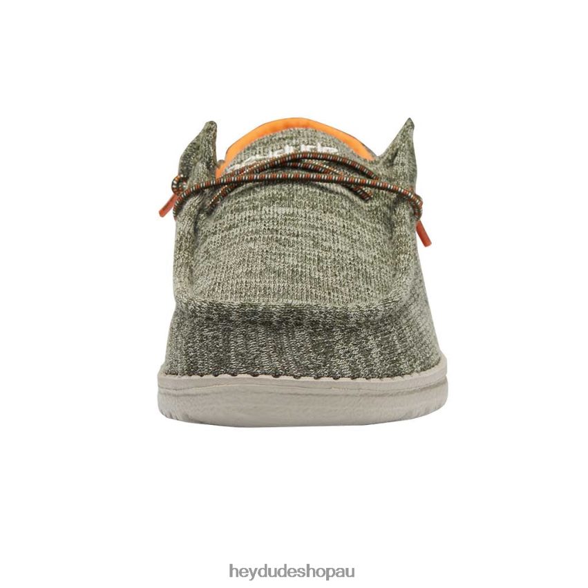 Hey Dude Wally Youth Stretch Sage Kids V4Z64216