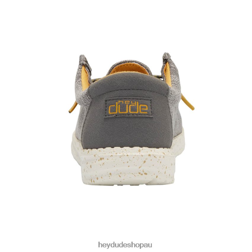 Hey Dude Wally Youth Stretch Taupe Kids V4Z64218