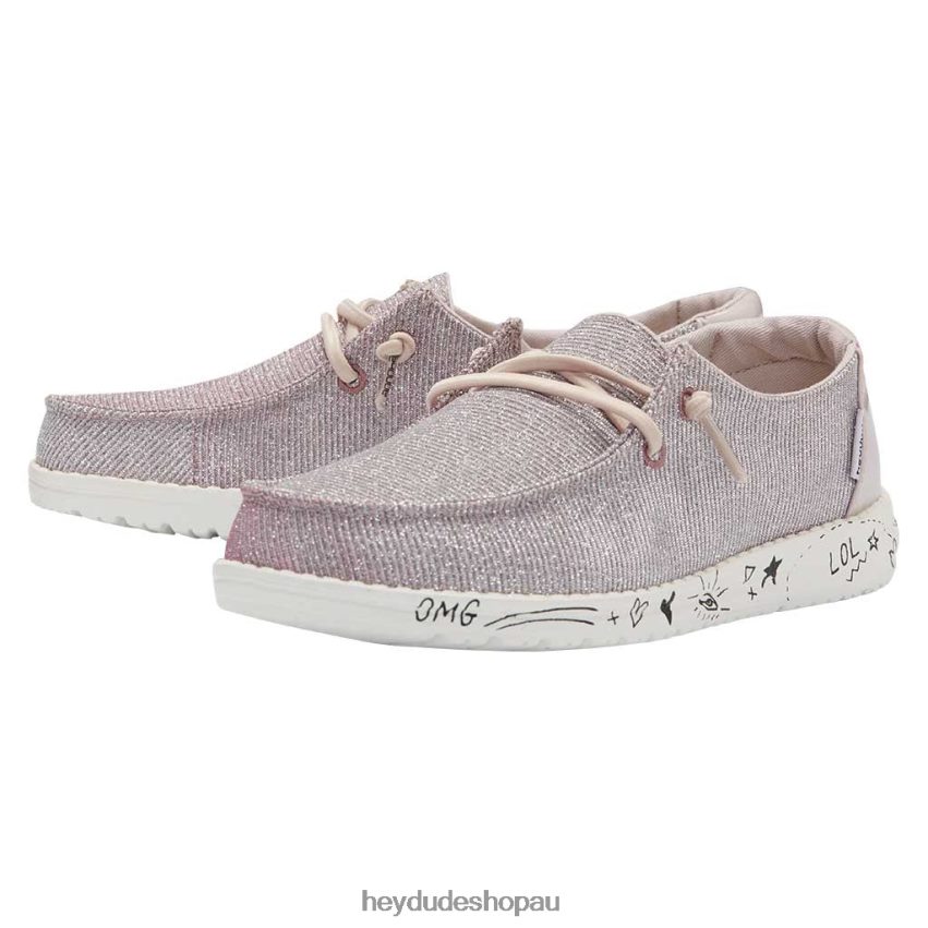 Hey Dude Wendy Youth Disco Pink Kids V4Z64190