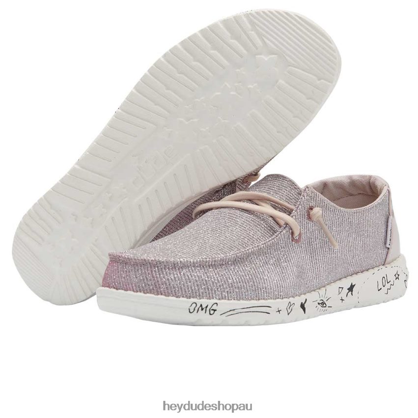 Hey Dude Wendy Youth Disco Pink Kids V4Z64190