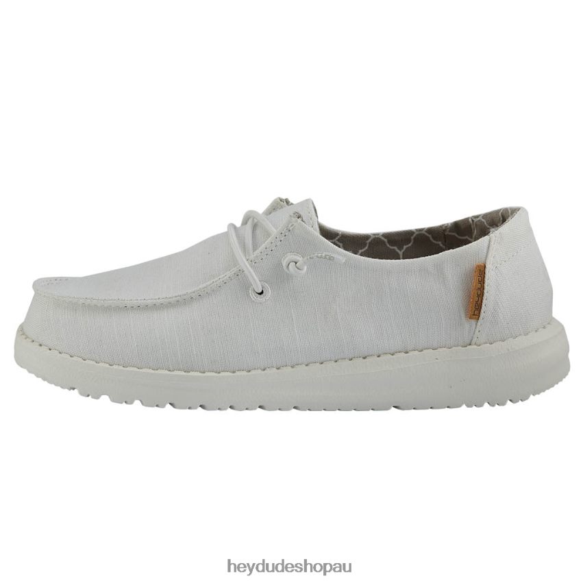 Hey Dude Wendy Youth Linen White Kids V4Z64202