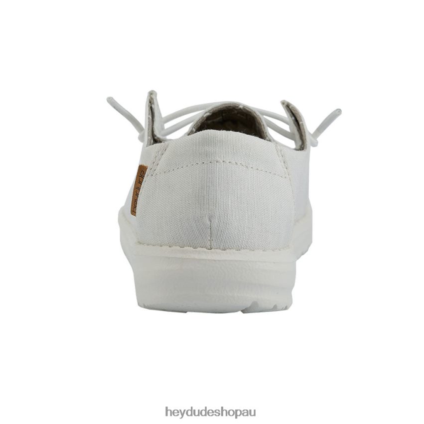 Hey Dude Wendy Youth Linen White Kids V4Z64202