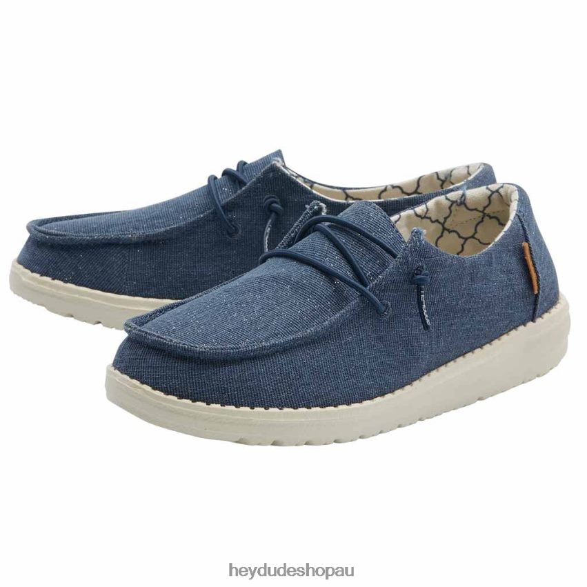 Hey Dude Wendy Youth Sparkling Denim Kids V4Z64194