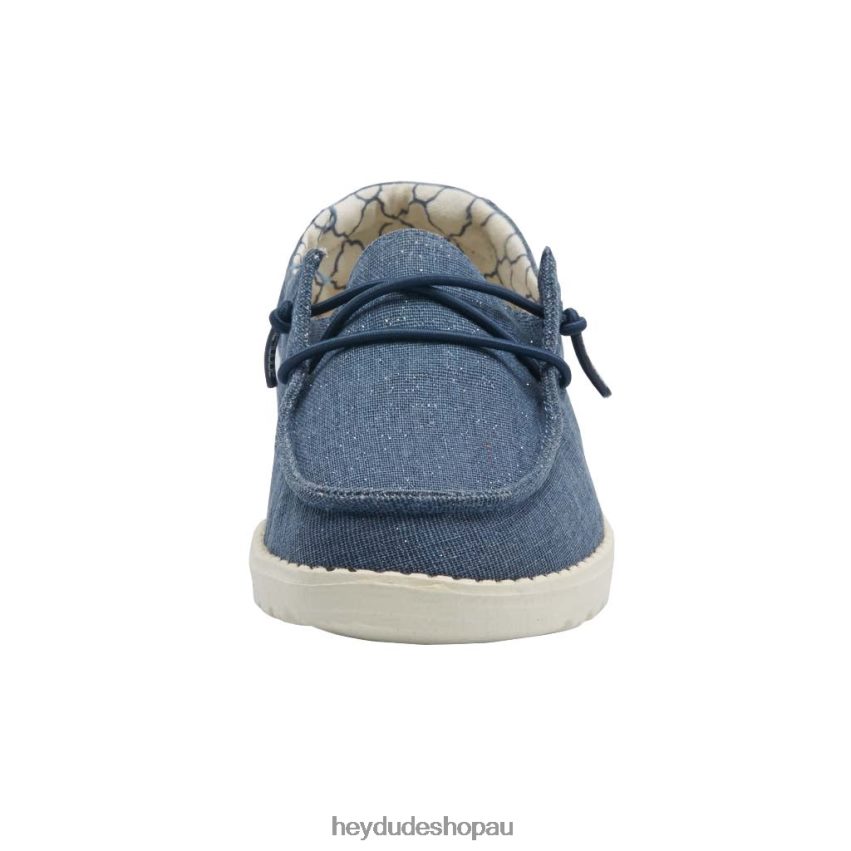 Hey Dude Wendy Youth Sparkling Denim Kids V4Z64194