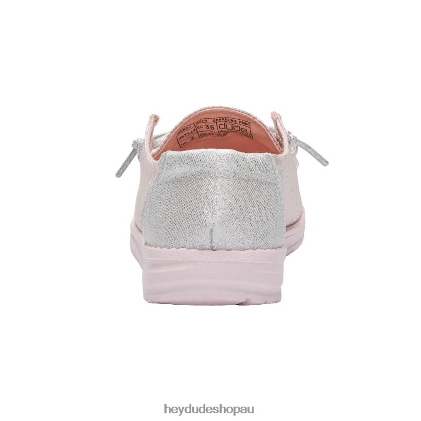 Hey Dude Wendy Youth Sparkling Pink Kids V4Z64192