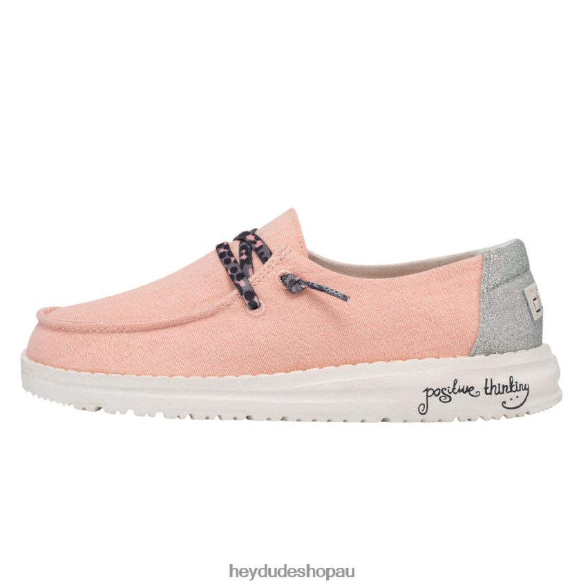 Hey Dude Wendy Youth Sparkling Rose Gllitter Kids V4Z64196