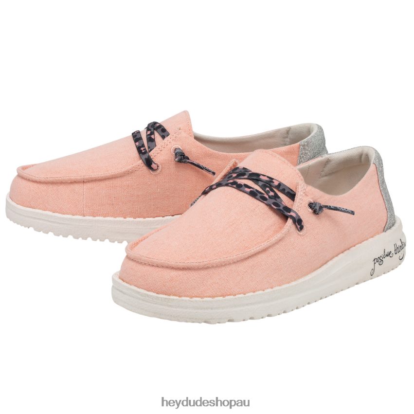 Hey Dude Wendy Youth Sparkling Rose Gllitter Kids V4Z64196