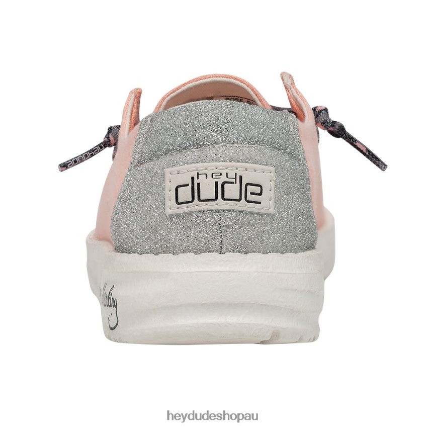 Hey Dude Wendy Youth Sparkling Rose Gllitter Kids V4Z64196