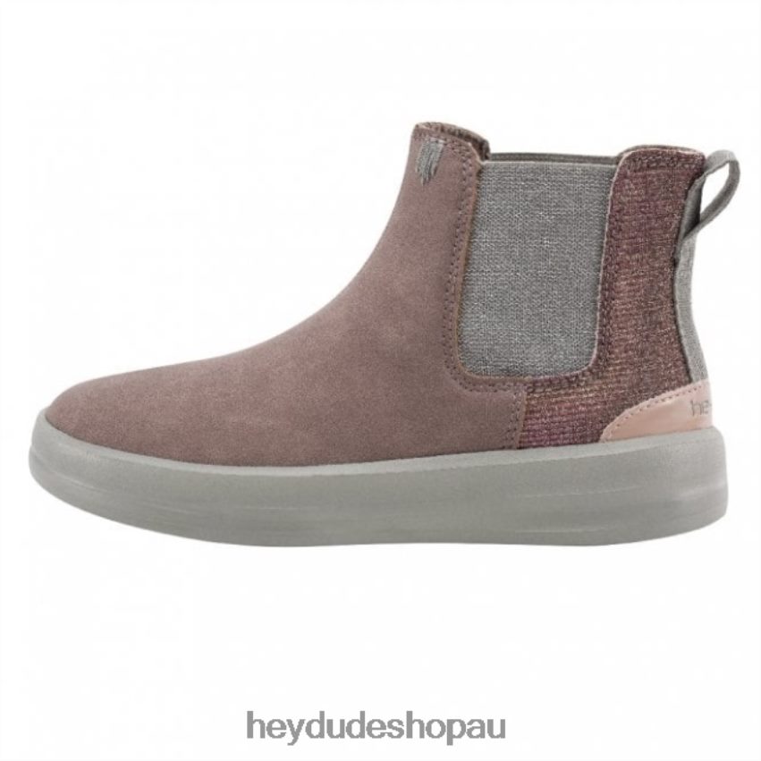 Hey Dude HEYDUDE Aurora Youth Recycled Leather Antique Rose Kids V4Z64494