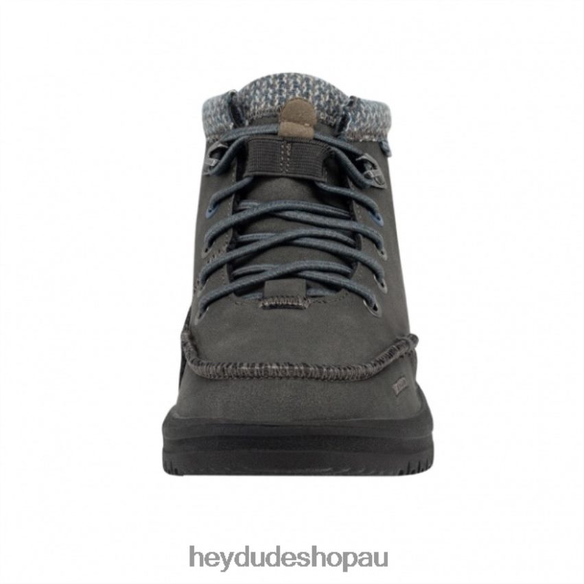 Hey Dude HEYDUDE Bradley Youth Recycled Leather Granite Kids V4Z64496