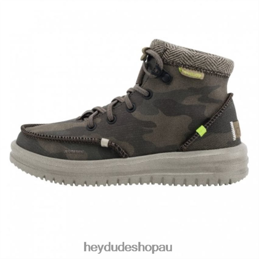 Hey Dude HEYDUDE Bradley Youth Recycled Leather Woodland Camo Kids V4Z64497
