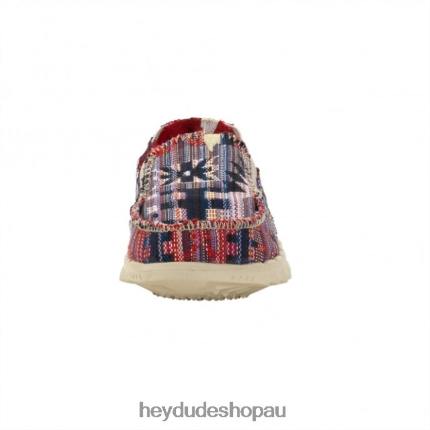 Hey Dude HEYDUDE Farty Youth Incas Red Kids V4Z64500