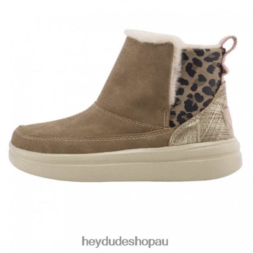 Hey Dude HEYDUDE Mel Youth Wool Blend Chestnut Kids V4Z64489