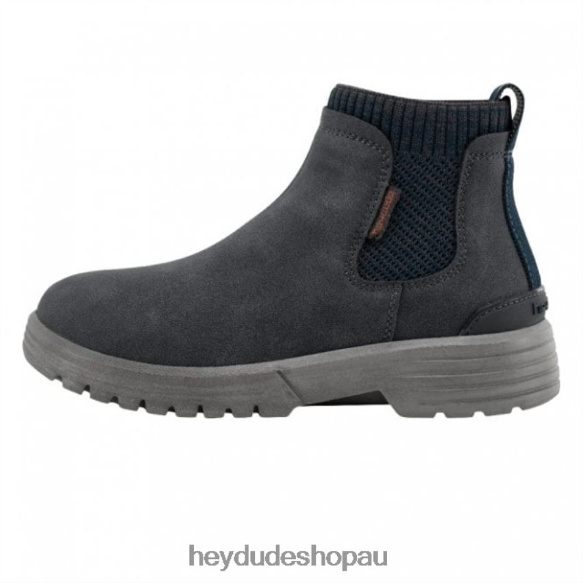 Hey Dude HEYDUDE Scott Youth Recycled Leather Deep Blue Kids V4Z64491