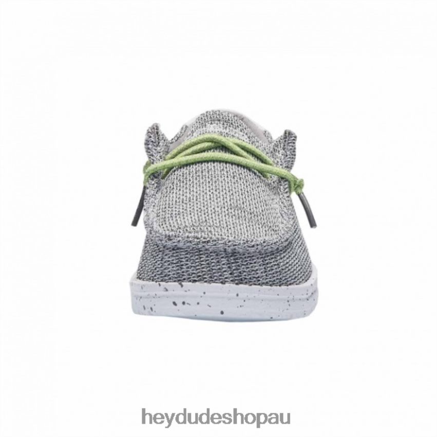 Hey Dude HEYDUDE Wally Youth Sox Stone White Kids V4Z64509