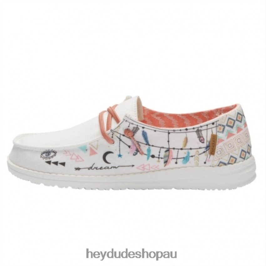 Hey Dude HEYDUDE Wendy Youth Chambray Doodle Boho Kids V4Z64506