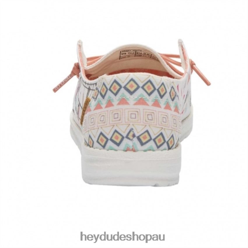 Hey Dude HEYDUDE Wendy Youth Chambray Doodle Boho Kids V4Z64506