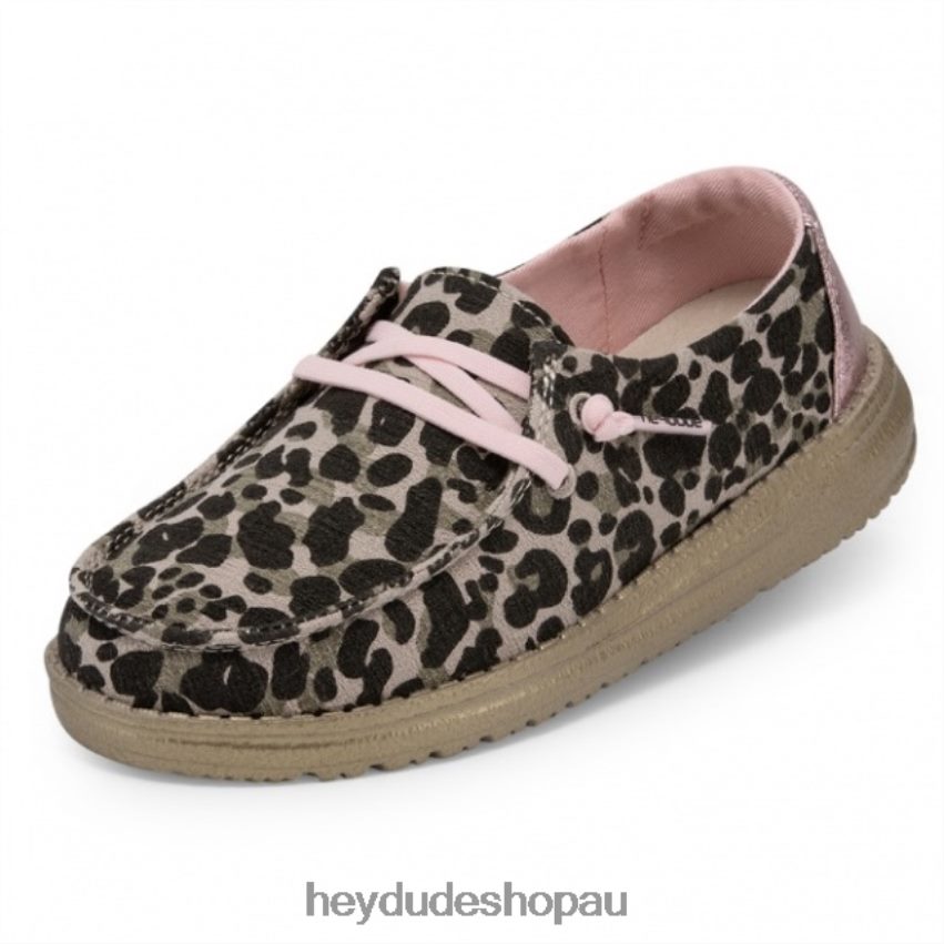Hey Dude HEYDUDE Wendy Youth Leopard Nut Kids V4Z64505
