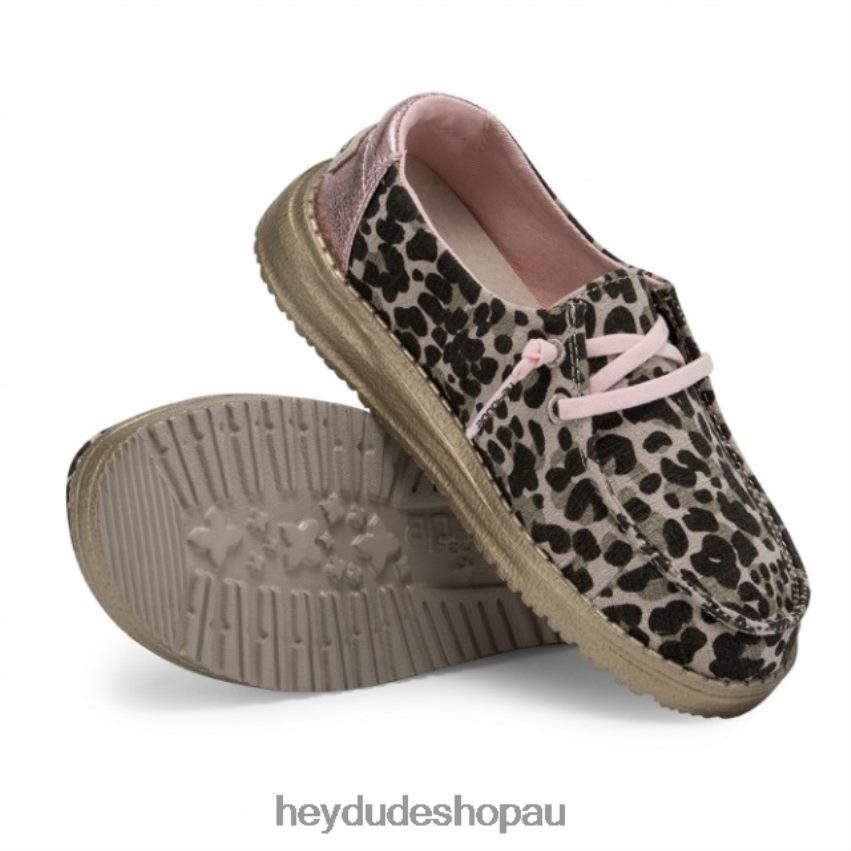 Hey Dude HEYDUDE Wendy Youth Leopard Nut Kids V4Z64505