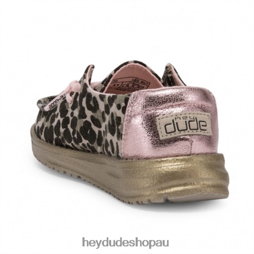 Hey Dude HEYDUDE Wendy Youth Leopard Nut Kids V4Z64505
