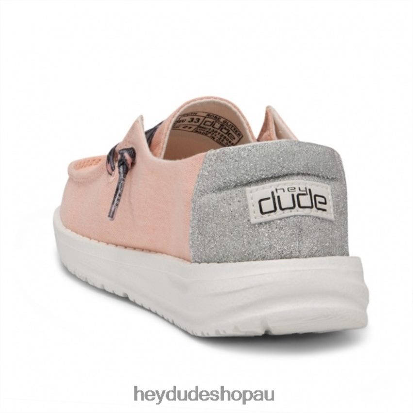Hey Dude HEYDUDE Wendy Youth Rose Glitter Kids V4Z64501
