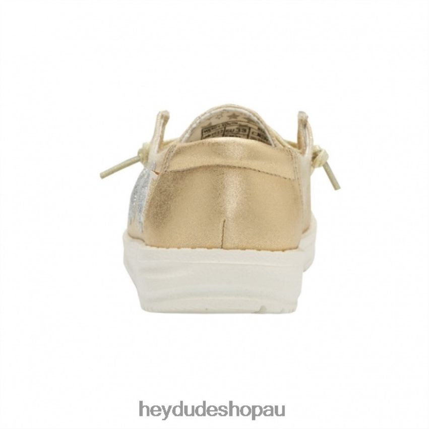 Hey Dude HEYDUDE Wendy Youth Star Gold Kids V4Z64507