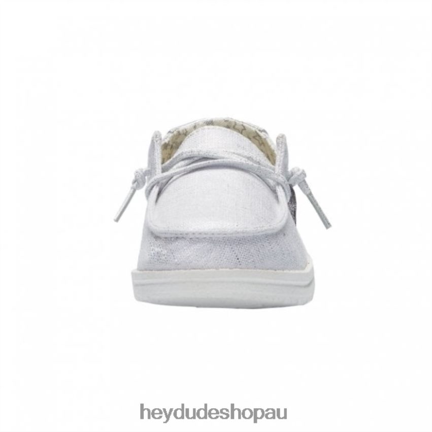 Hey Dude HEYDUDE Wendy Youth Star Silver Kids V4Z64518