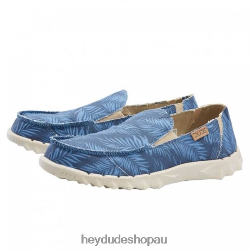 Hey Dude HEYDUDE Farty Print Canvas Tropical Blue Men V4Z64228