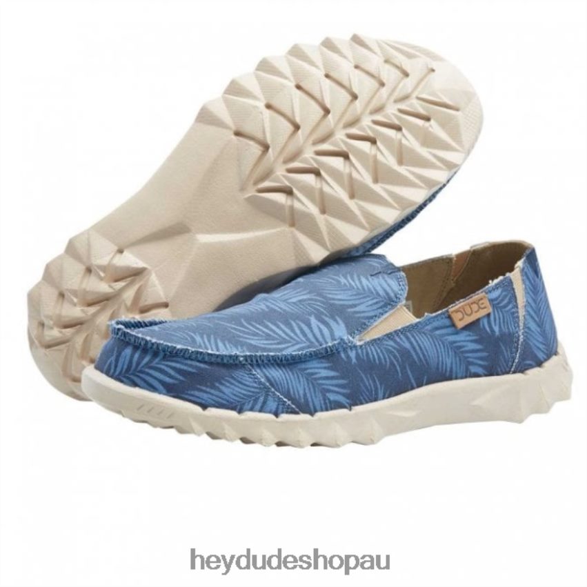 Hey Dude HEYDUDE Farty Print Canvas Tropical Blue Men V4Z64228