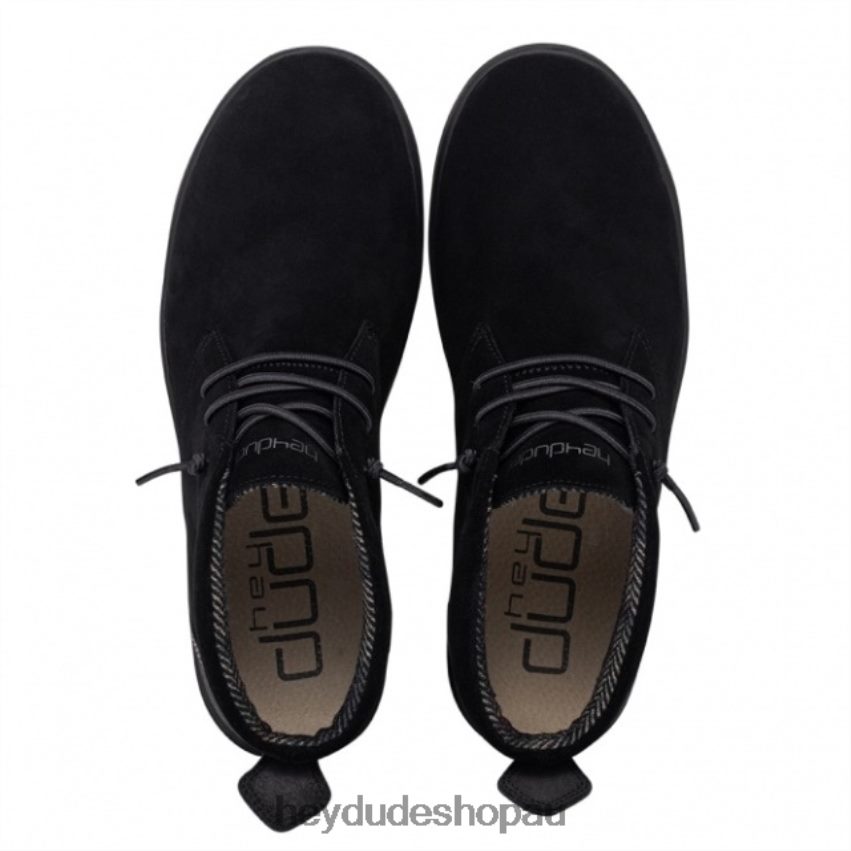 Hey Dude HEYDUDE Jo Suede Jet Black Men V4Z64350
