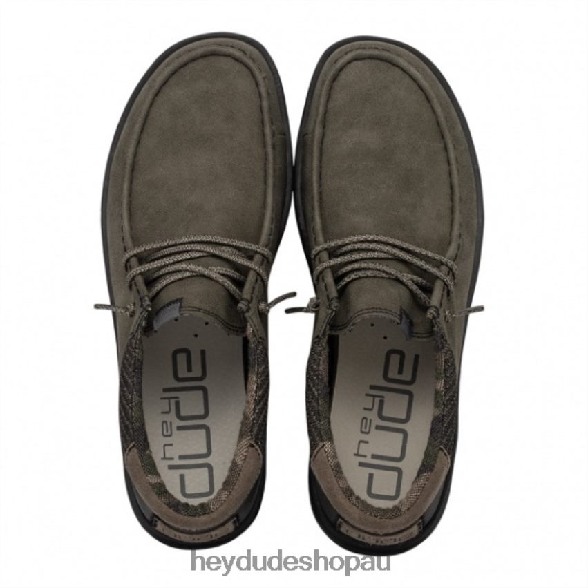 Hey Dude HEYDUDE Paul Recycled Leather Dusty Olive Men V4Z64351
