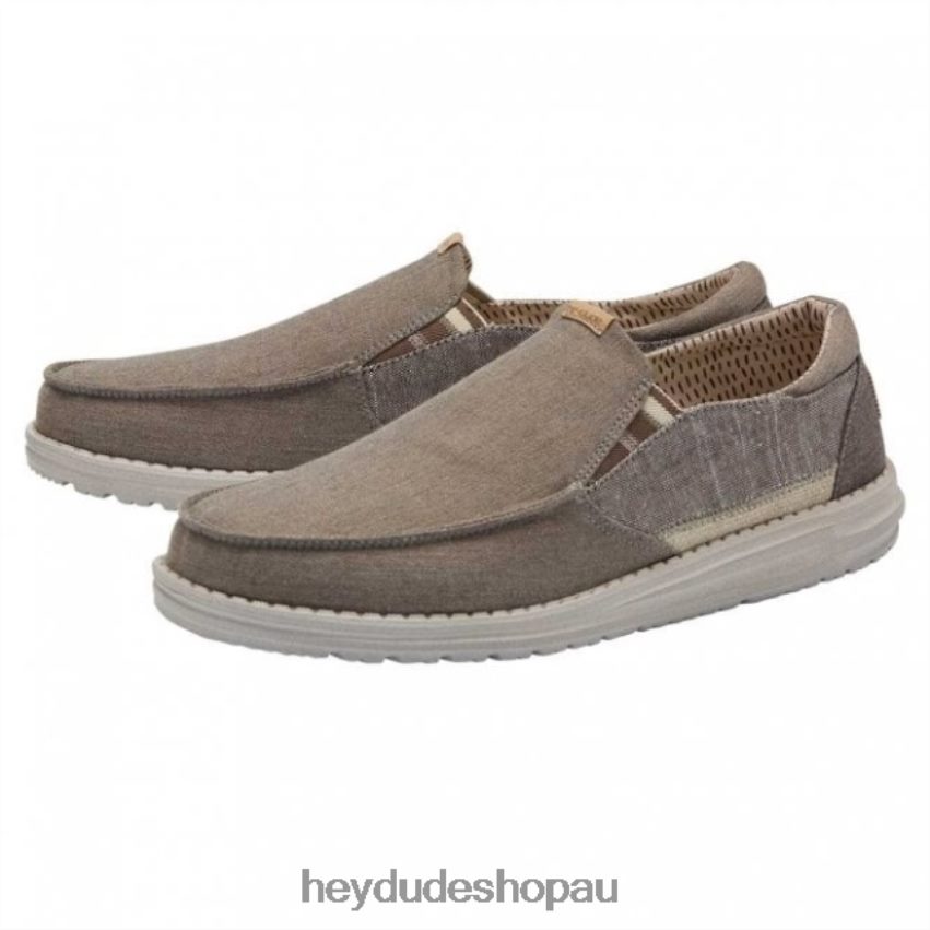 Hey Dude HEYDUDE Thad Chambray Walnut Men V4Z64230
