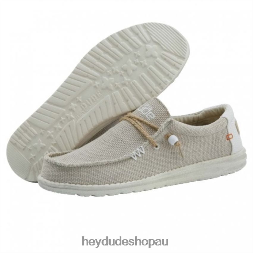 Hey Dude HEYDUDE Wally Natural Off White Men V4Z64244
