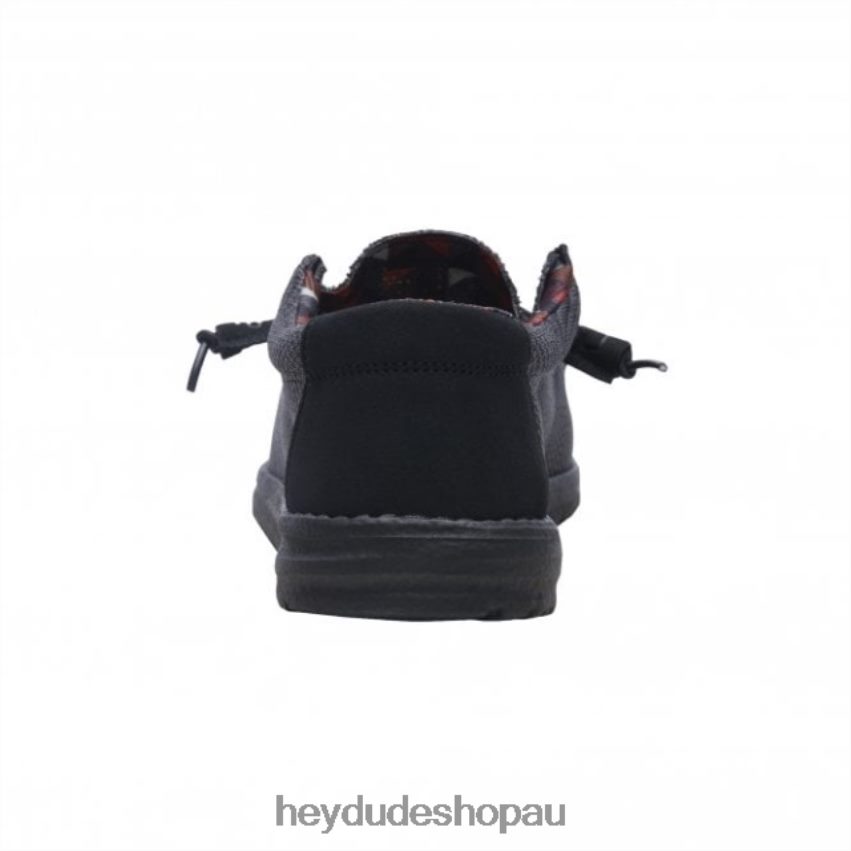 Hey Dude HEYDUDE Wally Sox Jet Black Men V4Z64311