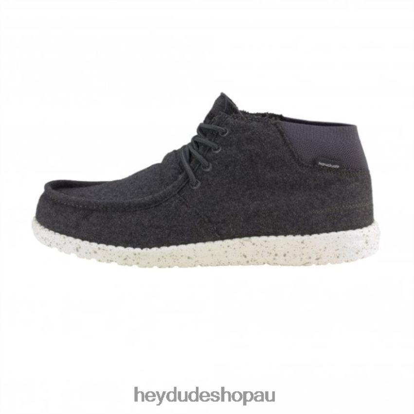 Hey Dude HEYDUDE Wayne Wool Charcoal Men V4Z64361
