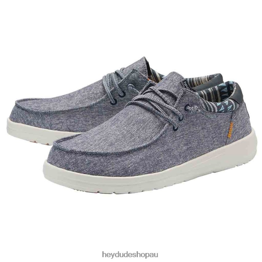 Hey Dude Paul Chambray Navy Men V4Z64161