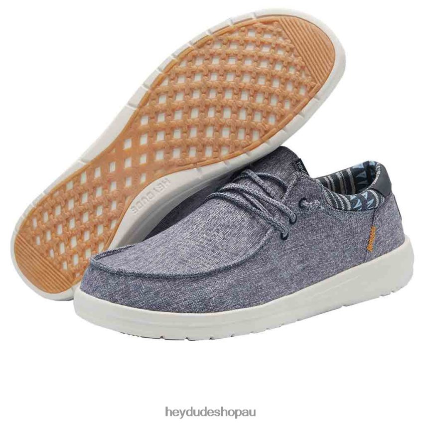 Hey Dude Paul Chambray Navy Men V4Z64161