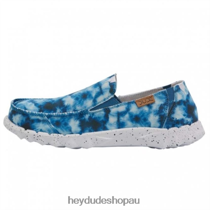 Hey Dude HEYDUDE Farty Print Canvas Tie Dye Blue Men V4Z64235