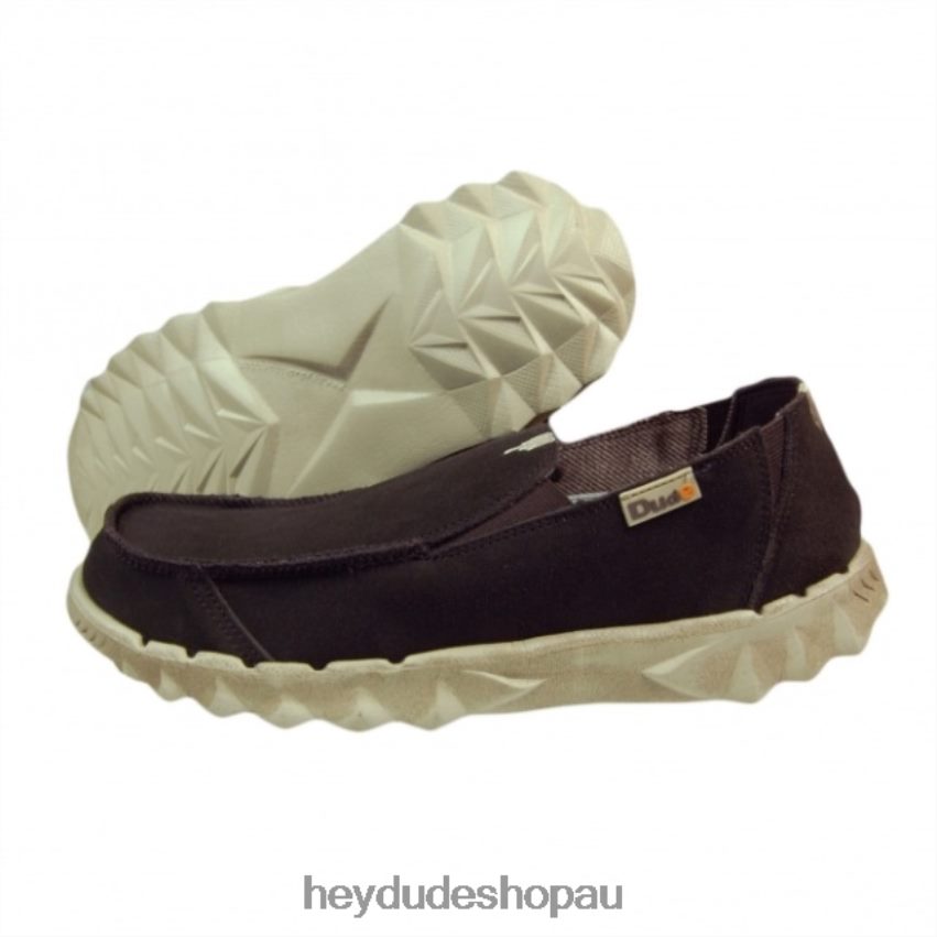 Hey Dude HEYDUDE Farty Suede Chocolate Men V4Z64238
