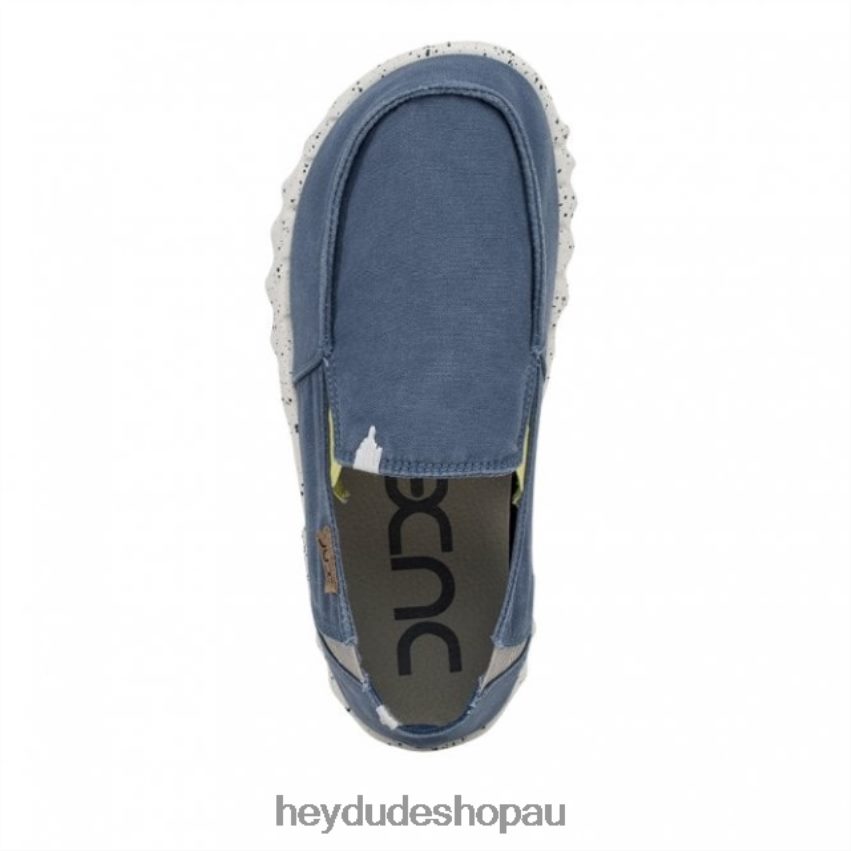 Hey Dude HEYDUDE Farty Washed Canvas Bluestone Men V4Z64229