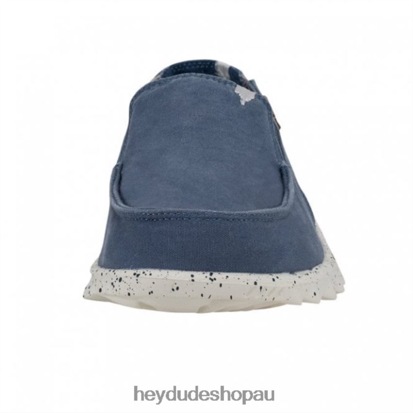 Hey Dude HEYDUDE Farty Washed Canvas Bluestone Men V4Z64229