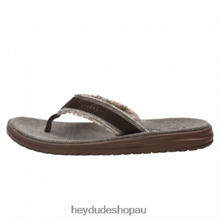 Hey Dude HEYDUDE Jax Natural Brown Men V4Z64371