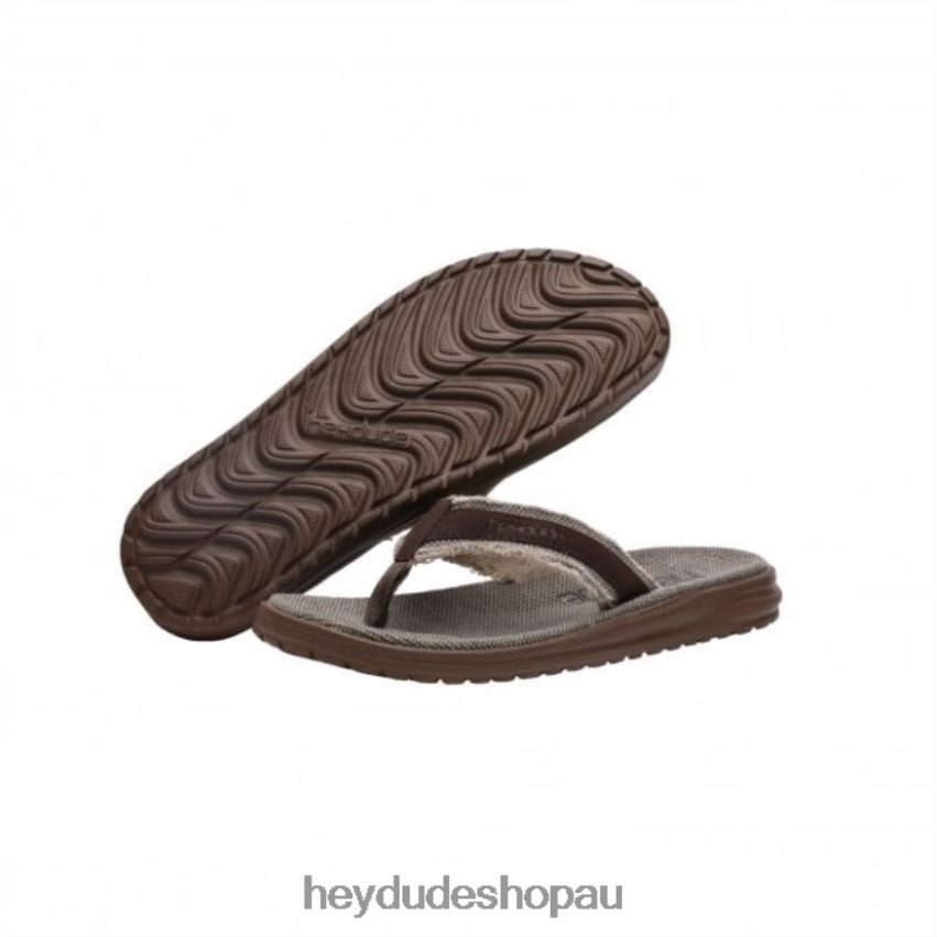 Hey Dude HEYDUDE Jax Natural Brown Men V4Z64371