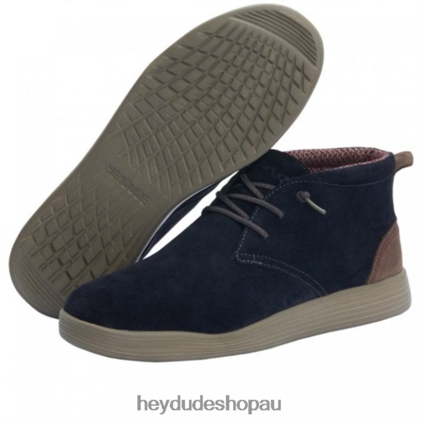 Hey Dude HEYDUDE Jo Suede Ocean Blue Men V4Z64291