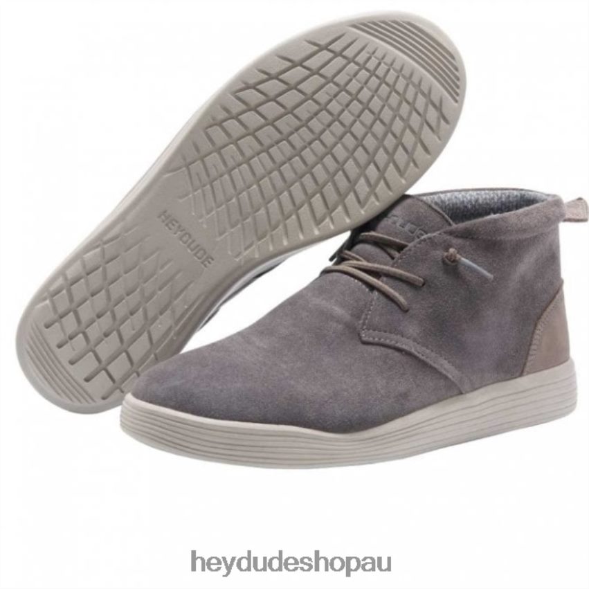 Hey Dude HEYDUDE Jo Suede Shadow Grey Men V4Z64292